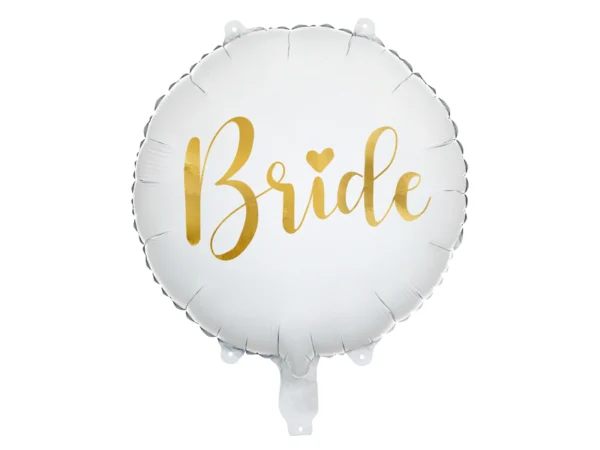 Foolium õhupall / kuldse kirjaga Bride to Be