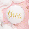 Fooliumõhupall Bride valge / kuldse kirjaga Bride to Be