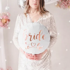 Foolium õhupall / roosakuldse kirjaga Bride to Be