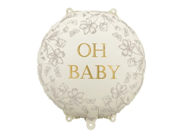 Fooliumõhupall “Oh Baby”, 35 × 35 cm, pastelsed värvid