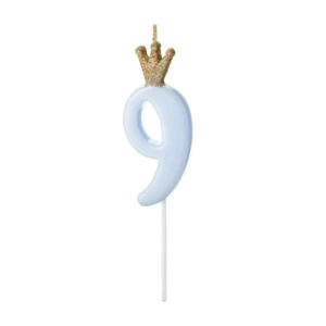 Sünnipäevaküünal Number 9, helesinine