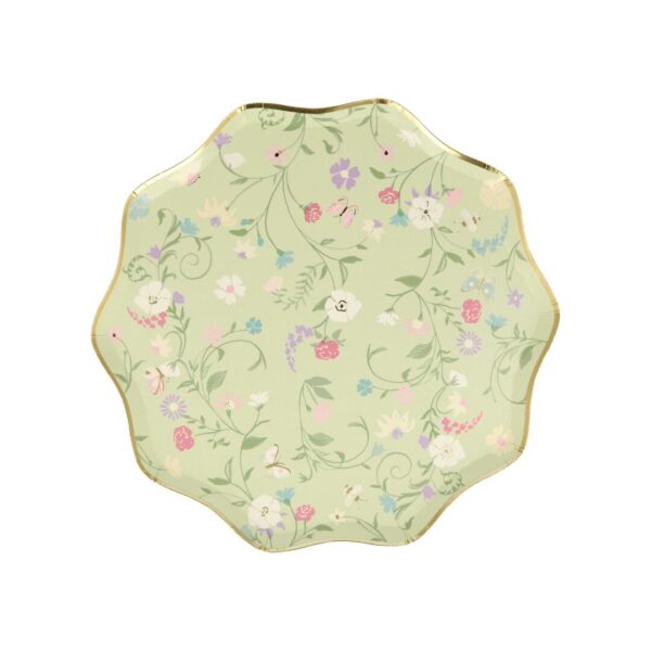 Meri Meri x Ladurée Paris Floral papptaldrikud (21 cm)