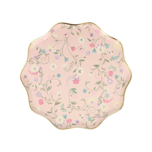 Meri Meri x Ladurée Paris Floral papptaldrikud (21 cm)