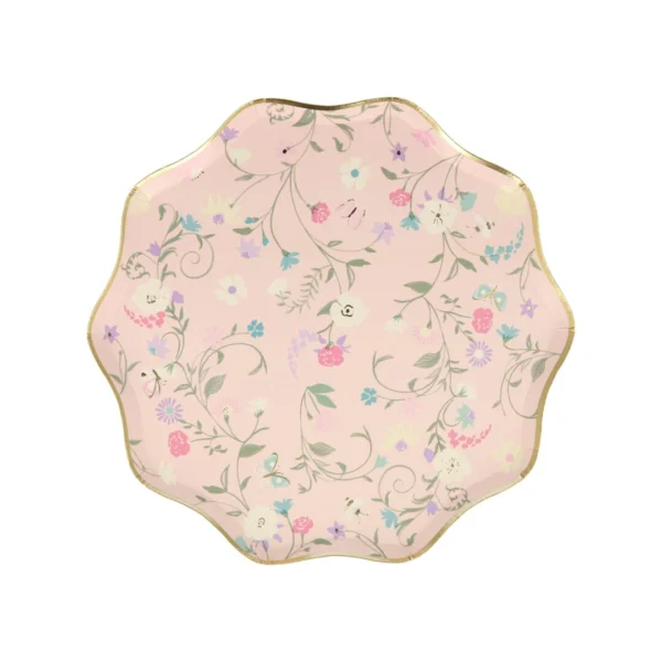 Meri Meri x Ladurée Paris Floral papptaldrikud (21 cm)