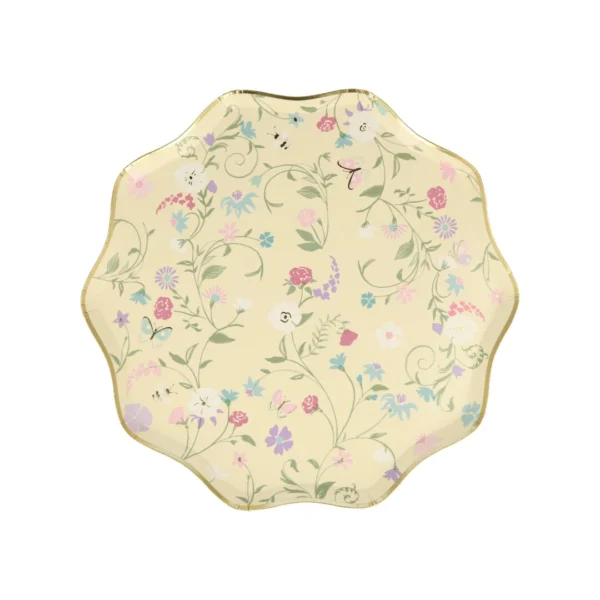 Meri Meri x Ladurée Paris Floral papptaldrikud (21 cm)