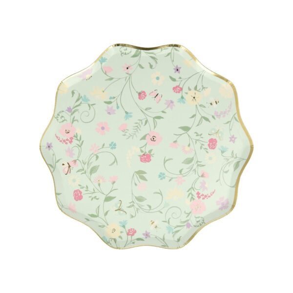 Meri Meri x Ladurée Paris Floral papptaldrikud (21 cm)