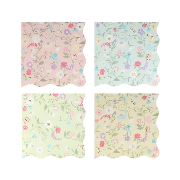 Meri Meri x Ladurée Paris Floral salvrätikud (12,7 cm)