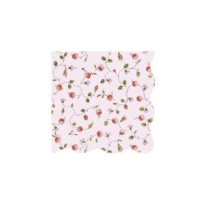 Meri Meri Marie-Antoinette roosimustrilised salvrätikud (12,7 cm)