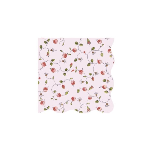 Meri Meri Marie-Antoinette roosimustrilised salvrätikud (12,7 cm)