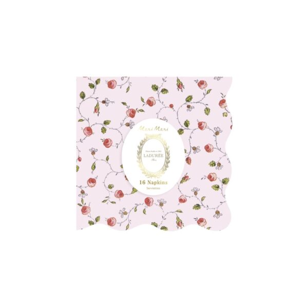 Meri Meri Marie-Antoinette roosimustrilised salvrätikud (12,7 cm)