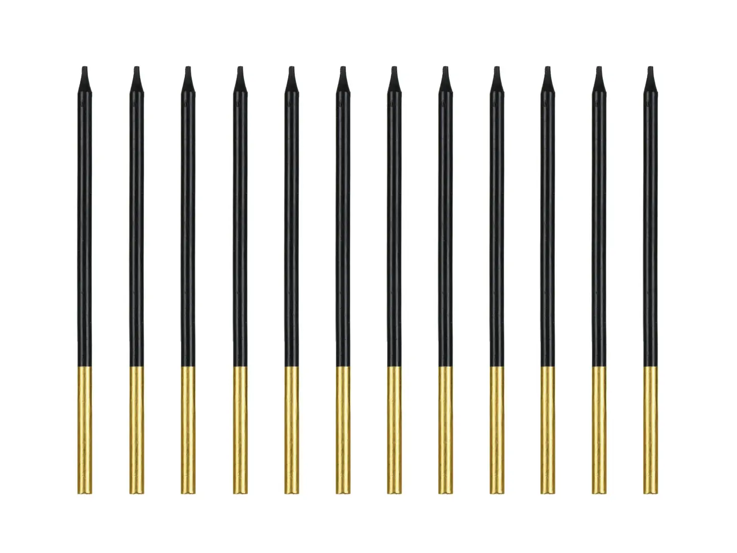 Pikad mustad küünlad 14 cm – 12tk