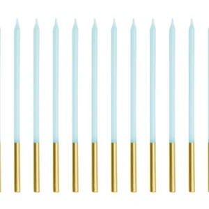 Pikad sinised küünlad 14 cm