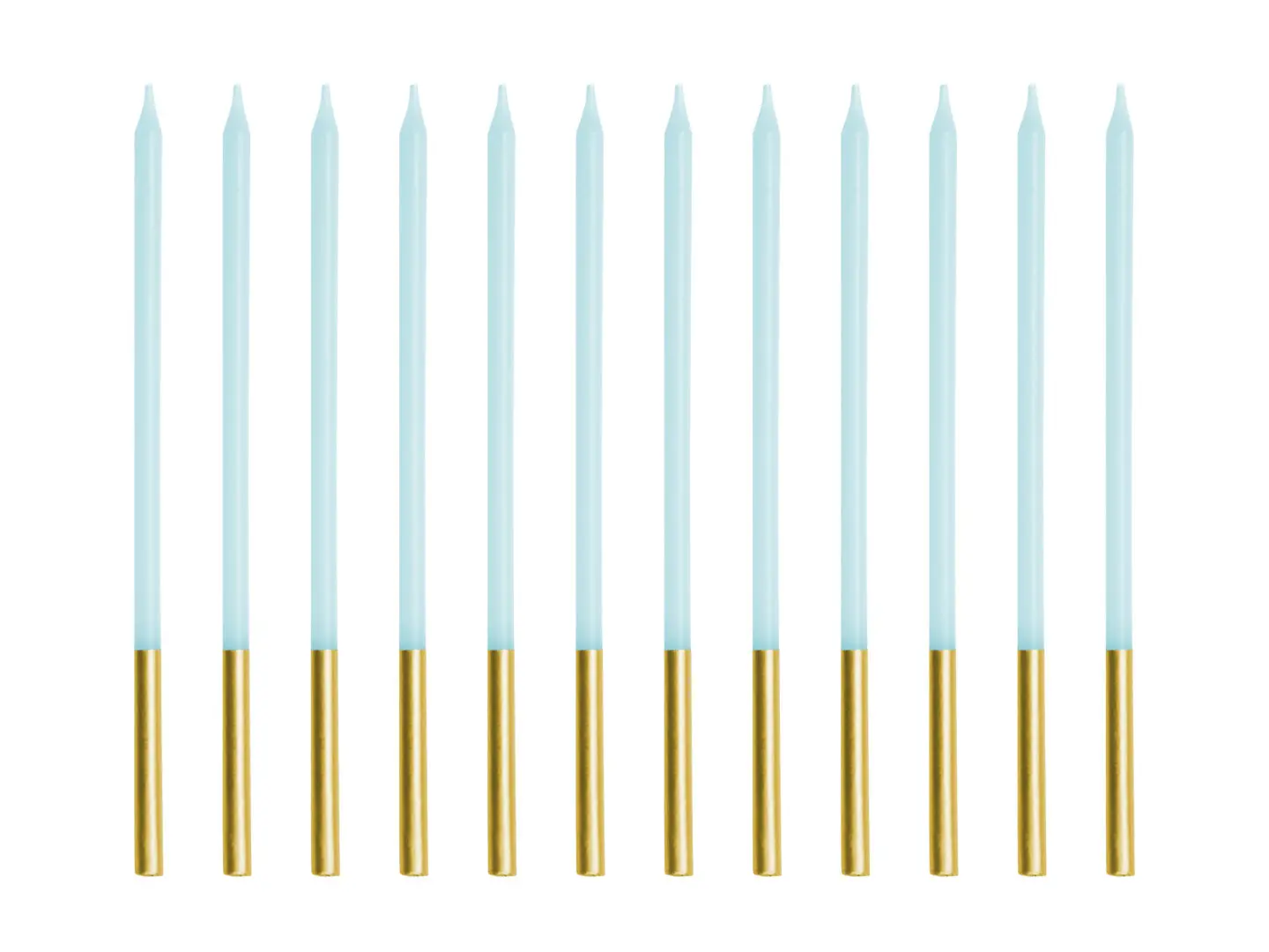 Pikad sinised küünlad 14 cm